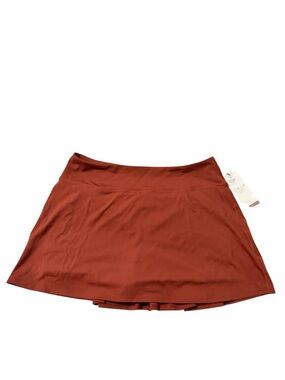 Calia Active Pull-On Skort in Rust L NWT